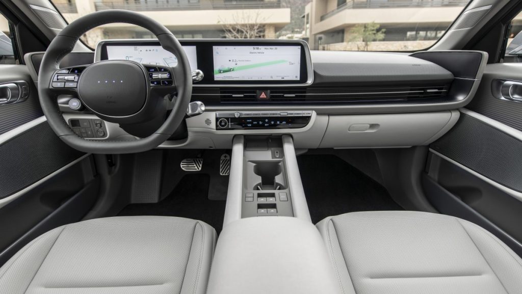 Interior front dash tech in the 2025 IONIQ 6 Limited