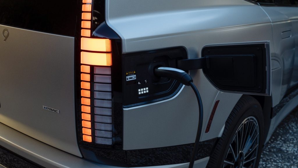 2026 IONIQ 9 charging port close up view