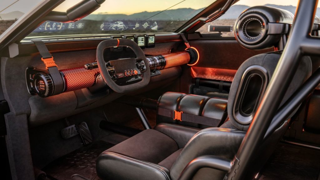 Hyundai CRATER Concept interior side view of the front seats and dash