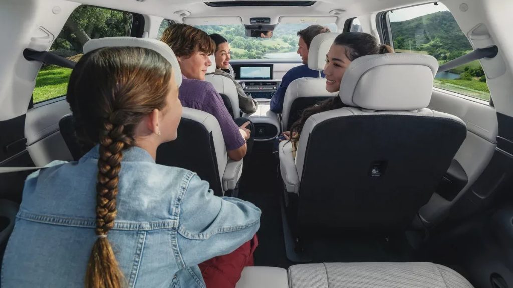 2026 Hyundai Palisade with a family sitting inside.