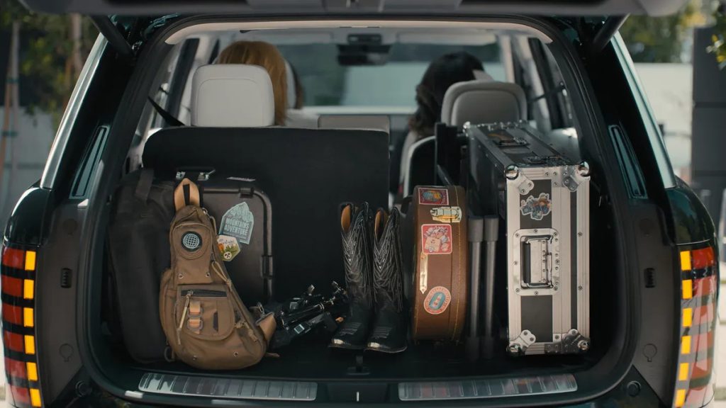 2026 Hyundai Palisade trunk filled with cargo.