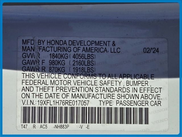 2024 Honda Civic EX-L