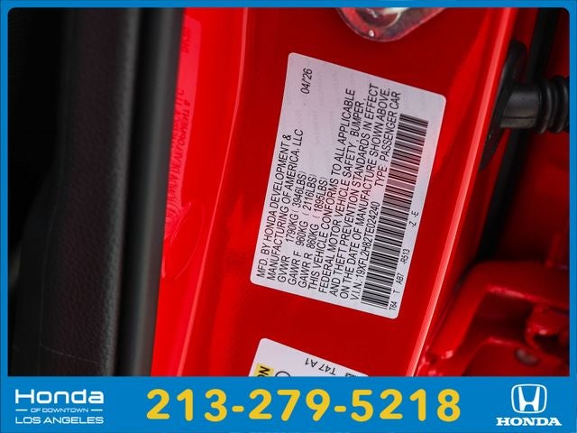 2026 Honda Civic Sport