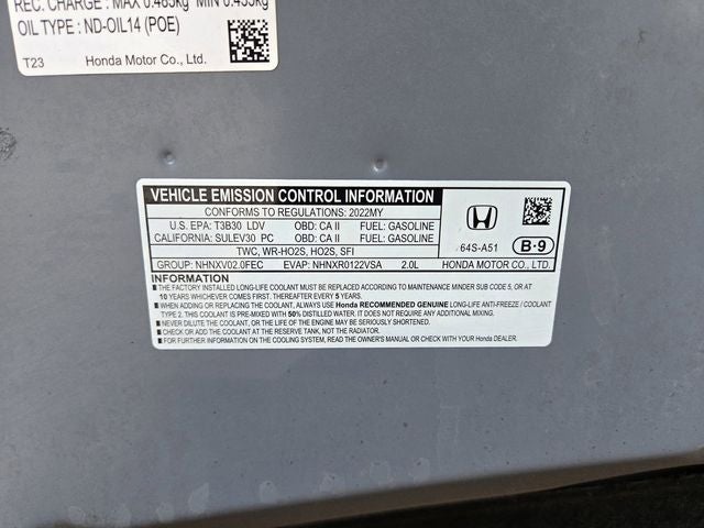 2022 Honda Civic Sport