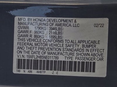 2022 Honda Civic Sport