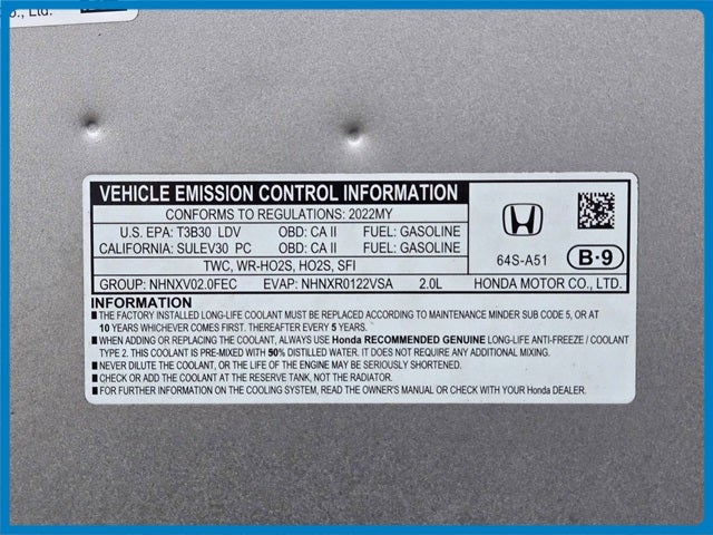 2022 Honda Civic Sport