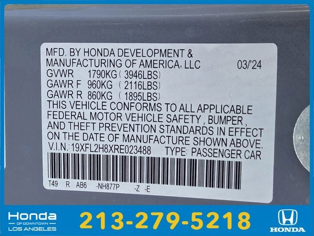 2024 Honda Civic Sport