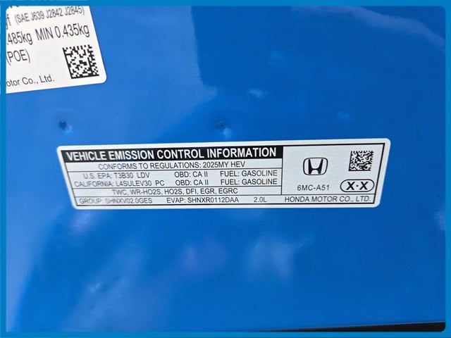 2025 Honda Civic Hybrid Sport