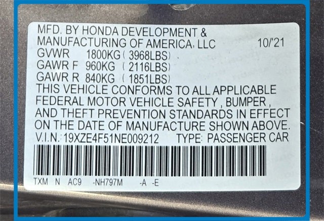 2022 Honda Insight EX