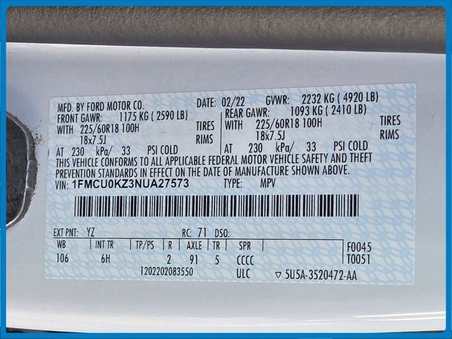 2022 Ford Escape Plug-In Hybrid SEL