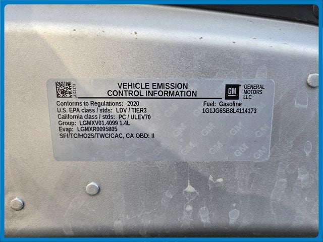 2020 Chevrolet Sonic LT