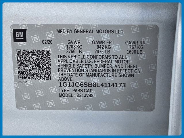 2020 Chevrolet Sonic LT