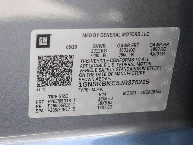 2018 Chevrolet Tahoe LT