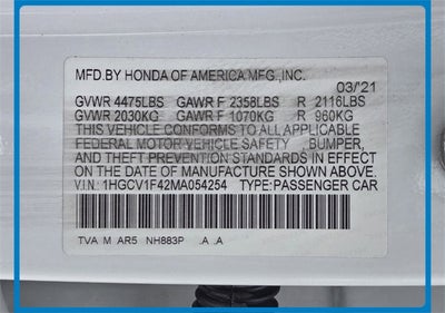 2021 Honda Accord Sport Special Edition