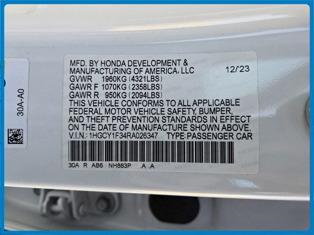 2024 Honda Accord EX