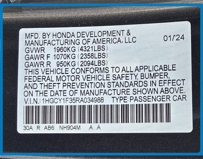 2024 Honda Accord EX