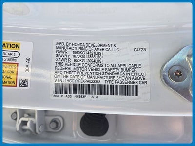 2023 Honda Accord EX