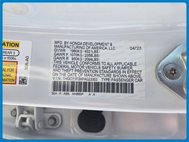 2023 Honda Accord EX