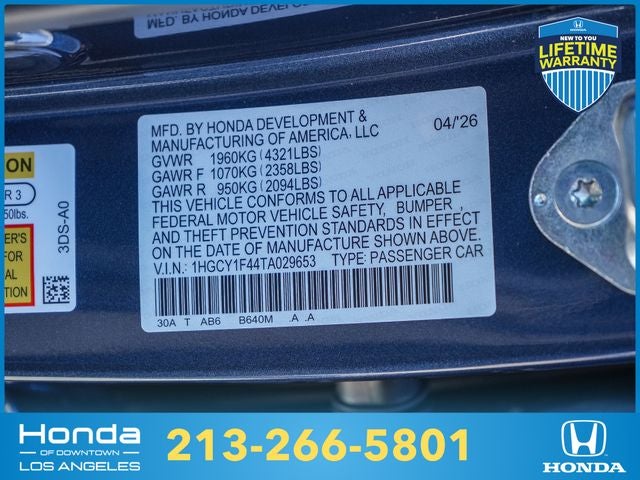 2026 Honda Accord SE