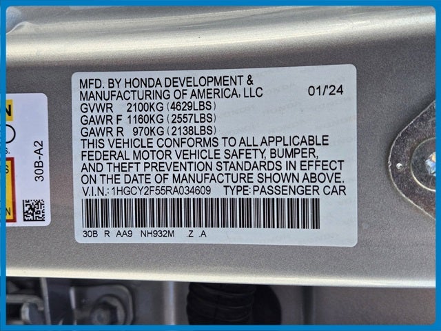 2024 Honda Accord Hybrid Sport