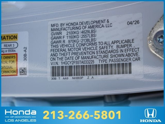 2026 Honda Accord Hybrid Sport