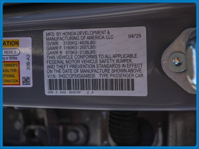 2025 Honda Accord Hybrid Sport