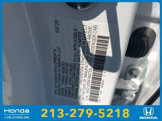 2026 Honda Accord Hybrid Sport