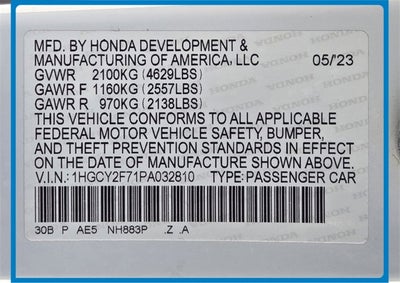 2023 Honda Accord Hybrid Sport-L