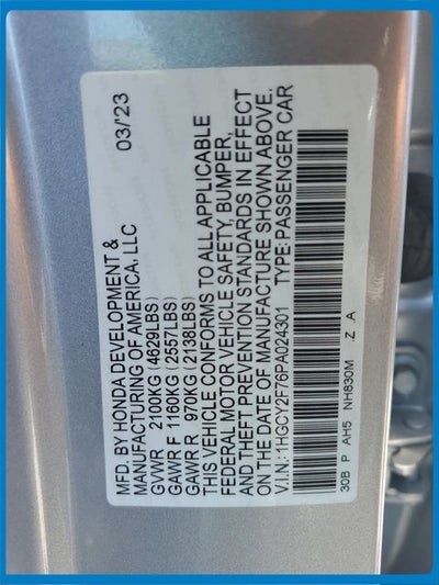 2023 Honda Accord Hybrid Sport-L