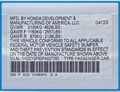 2023 Honda Accord Hybrid Touring