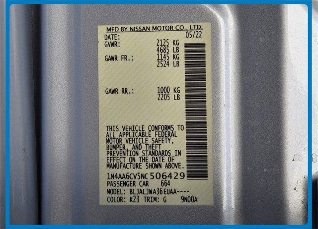 2022 Nissan Maxima SV