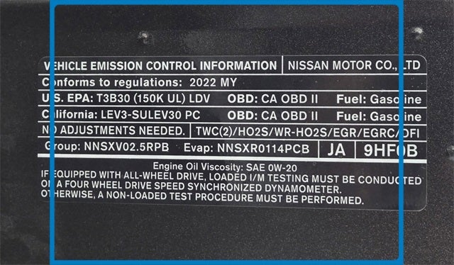 2022 Nissan Altima 2.5 SV