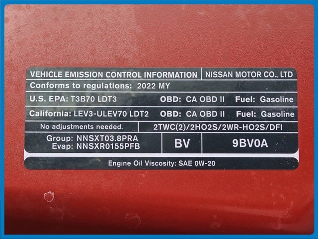 2022 Nissan Frontier SV