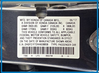 2017 Honda Civic EX-L