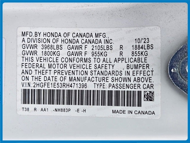 2024 Honda Civic Si Manual