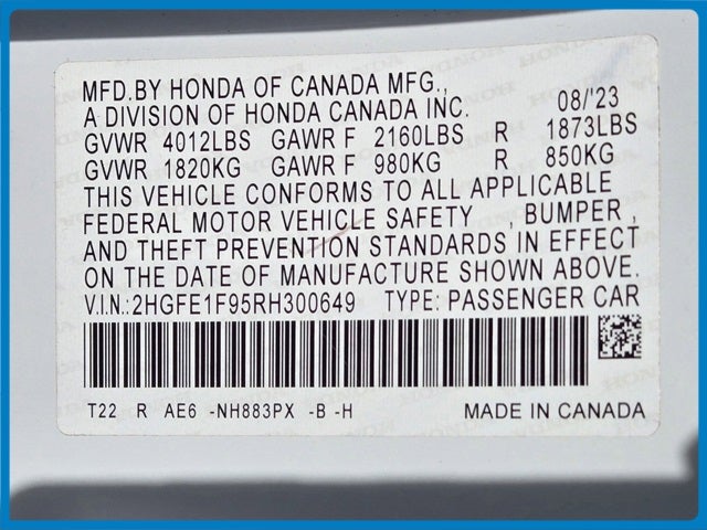 2024 Honda Civic Touring