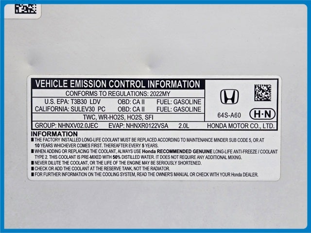 2022 Honda Civic Sport