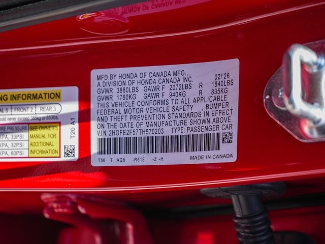 2026 Honda Civic Sport