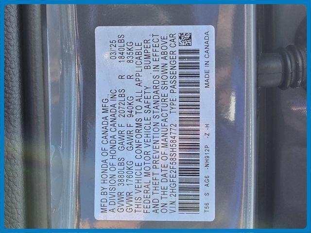 2025 Honda Civic Sport