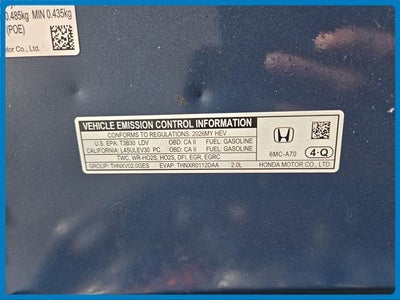 2026 Honda Civic Hybrid Sport