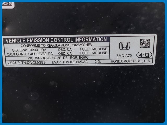 2026 Honda Civic Hybrid Sport Touring