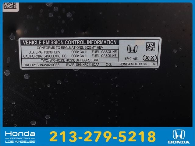 2025 Honda Civic Hybrid Sport