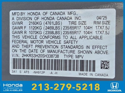 2025 Honda CR-V LX