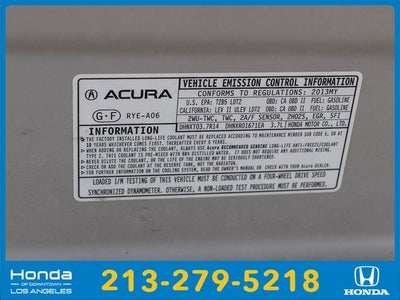 2013 Acura MDX 3.7L Advance Package SH-AWD