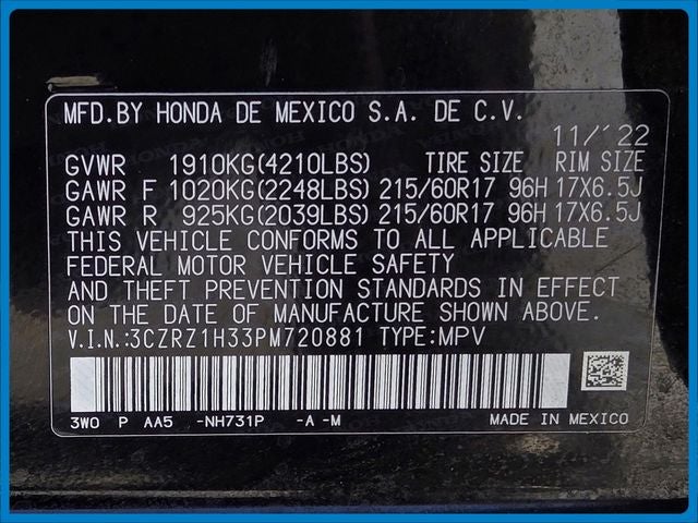 2023 Honda HR-V LX