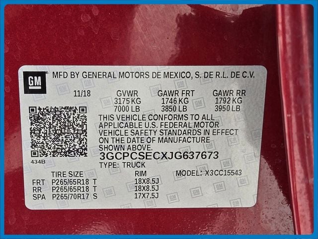 2018 Chevrolet Silverado 1500 LTZ 1LZ