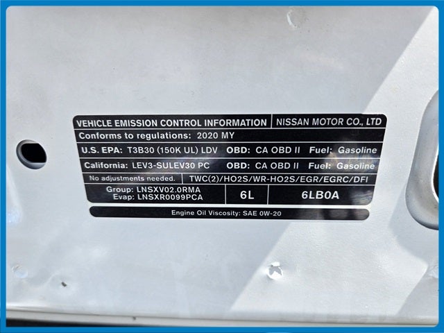 2020 Nissan Sentra S