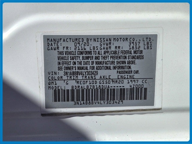 2020 Nissan Sentra S