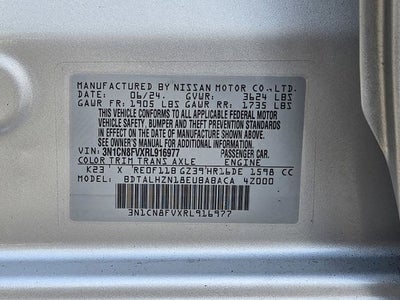 2024 Nissan Versa 1.6 SR