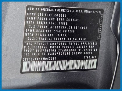 2022 Volkswagen Tiguan 2.0T S